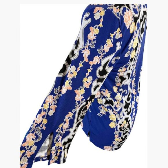 IM Collection Elegant Multicolor Tunic with Gold Chains Tassels Size PM EUC - Picture 6 of 9